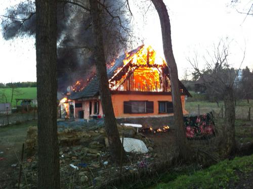 požár v Hradišťanech 2013